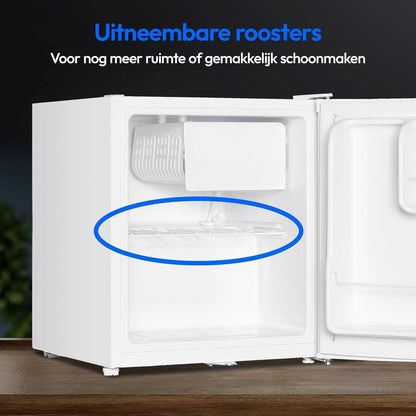 Mini-Kühlschrank Nurion - 40 L - Kleiner Kühlschrank - Freistehend - Kompakt - Weiß