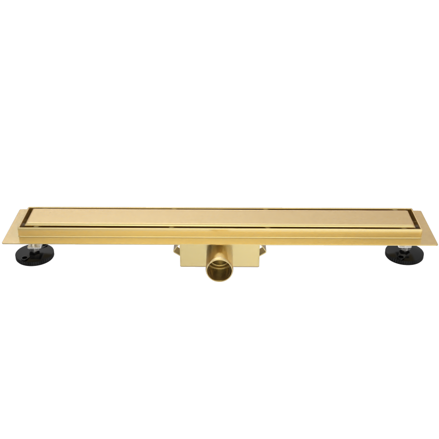 SolarDrain Duschrinne komplett mit festem Flansch und geschlossenem Rost