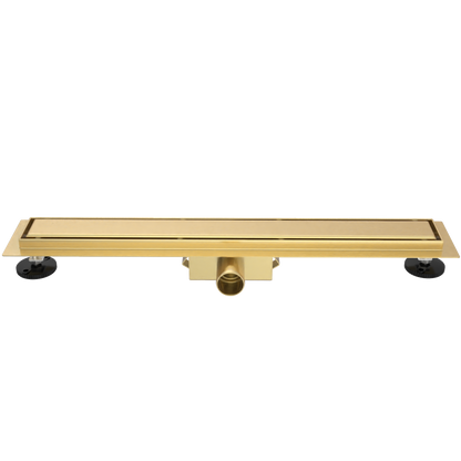 SolarDrain Duschrinne komplett mit festem Flansch und geschlossenem Rost