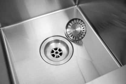 Spüle Nurion Edelstahl 39,5 x 34,5 – Küchenspüle - Küchenspülen – Spülbecken - ohne Hahnbohrung