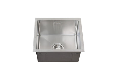 Spüle Nurion Edelstahl 44,5 x 34,5 – Küchenspüle - Küchenspülen – Spülbecken - ohne Hahnloch