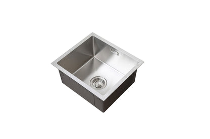Spüle Nurion Edelstahl 44,5 x 34,5 – Küchenspüle - Küchenspülen – Spülbecken - ohne Hahnloch