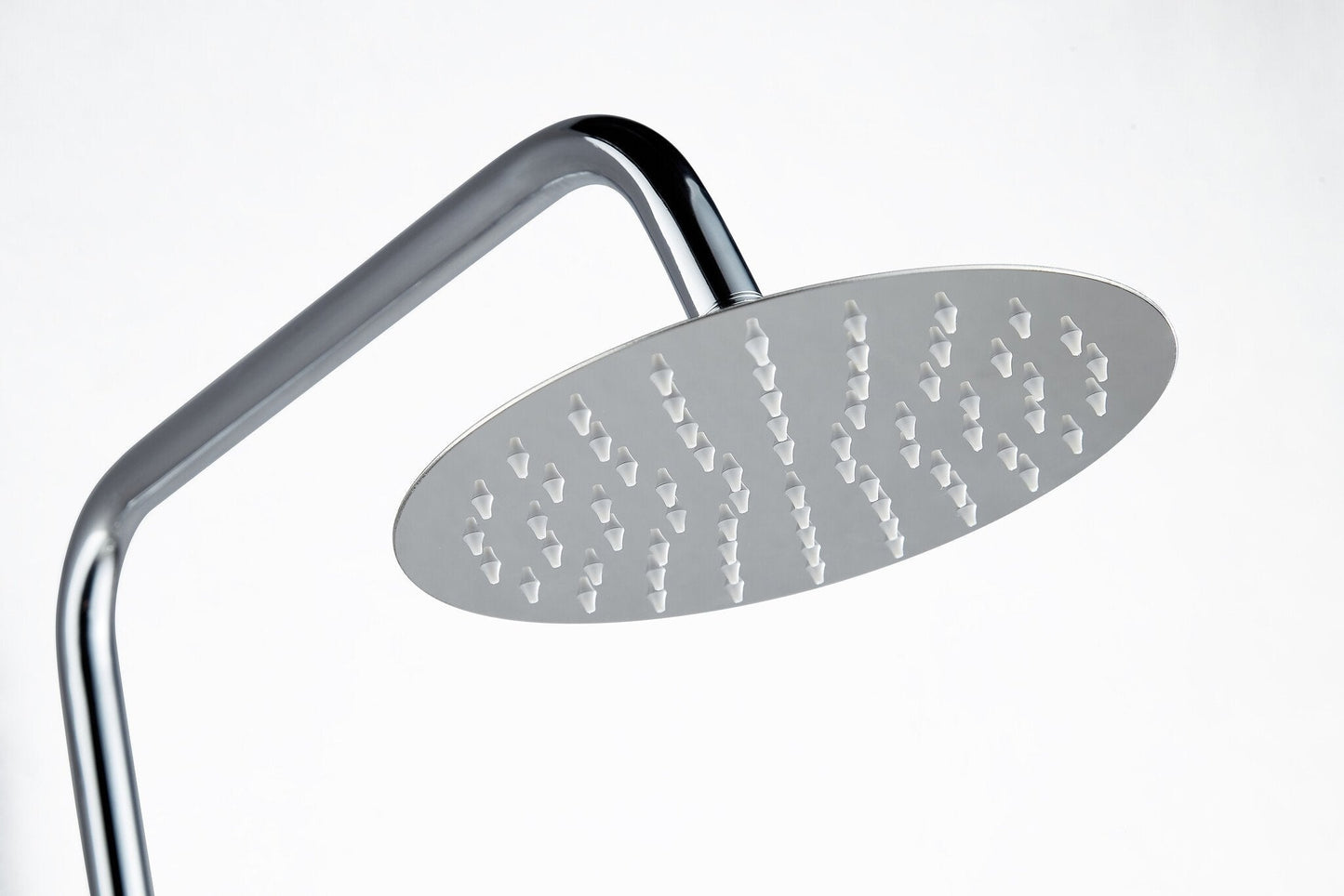 Aufputz-Regendusche 30 cm Kopfbrause thermostatisch Chrom