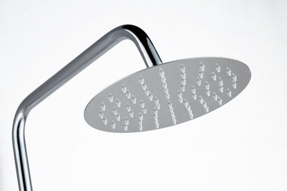 Aufputz-Regendusche 30 cm Kopfbrause thermostatisch Chrom