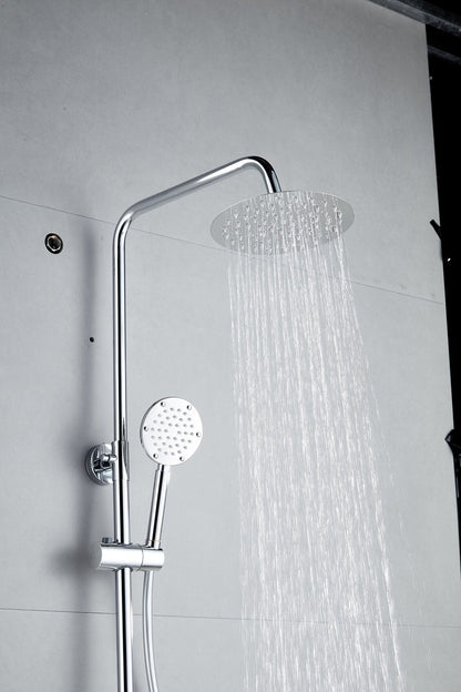 Aufputz-Regendusche 30 cm Kopfbrause thermostatisch Chrom