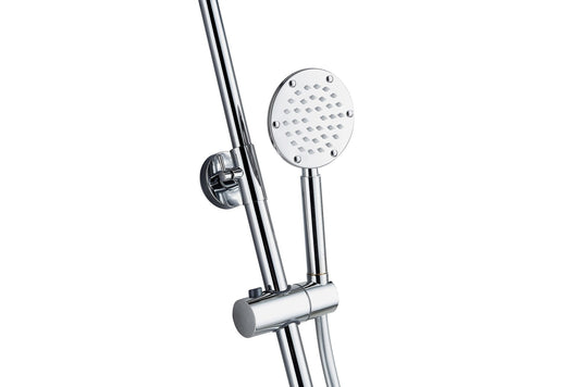 Aufputz-Regendusche 30 cm Kopfbrause thermostatisch Chrom
