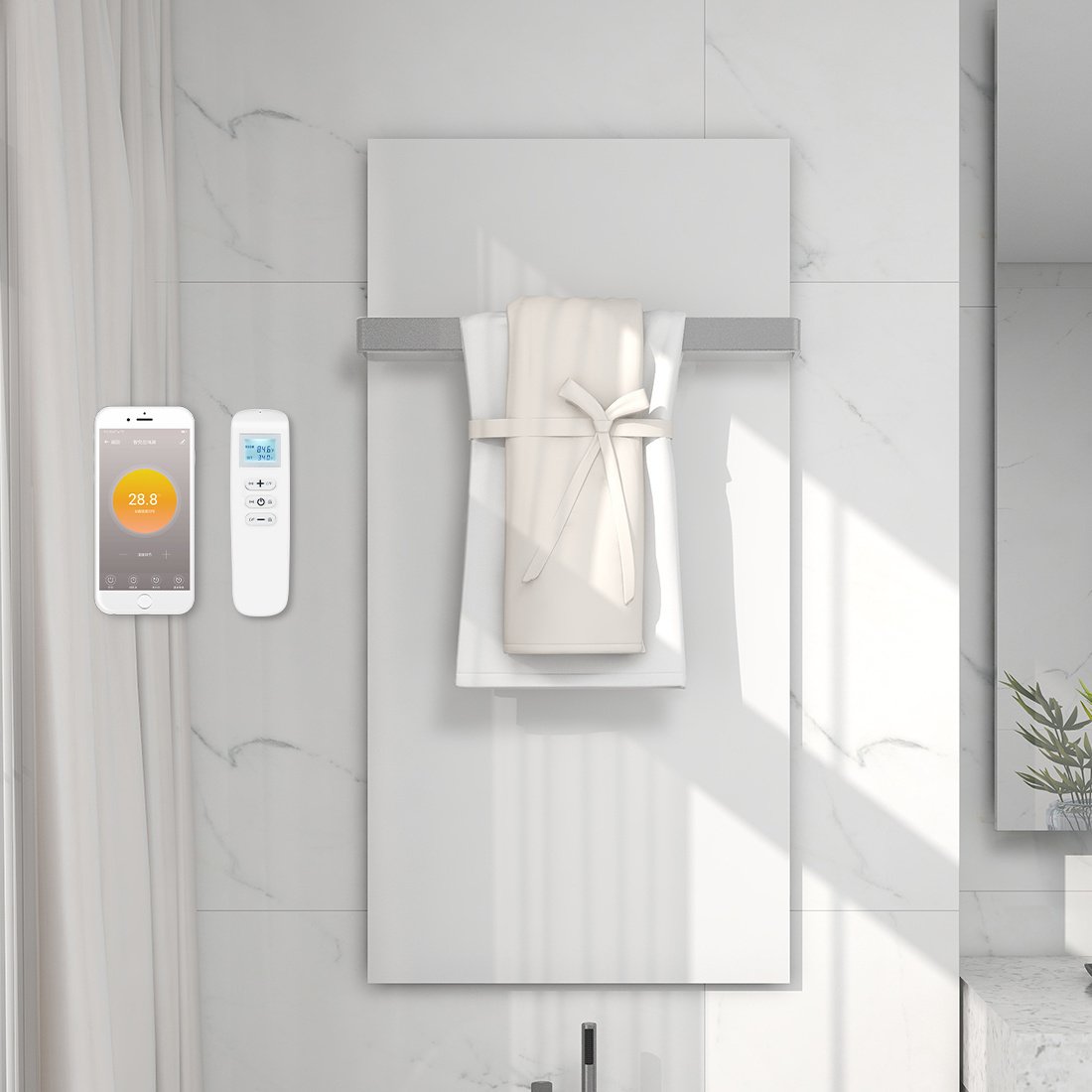 QH-GD White Serie Glas-Infrarotpaneel 60 x 120 cm - 700 Watt