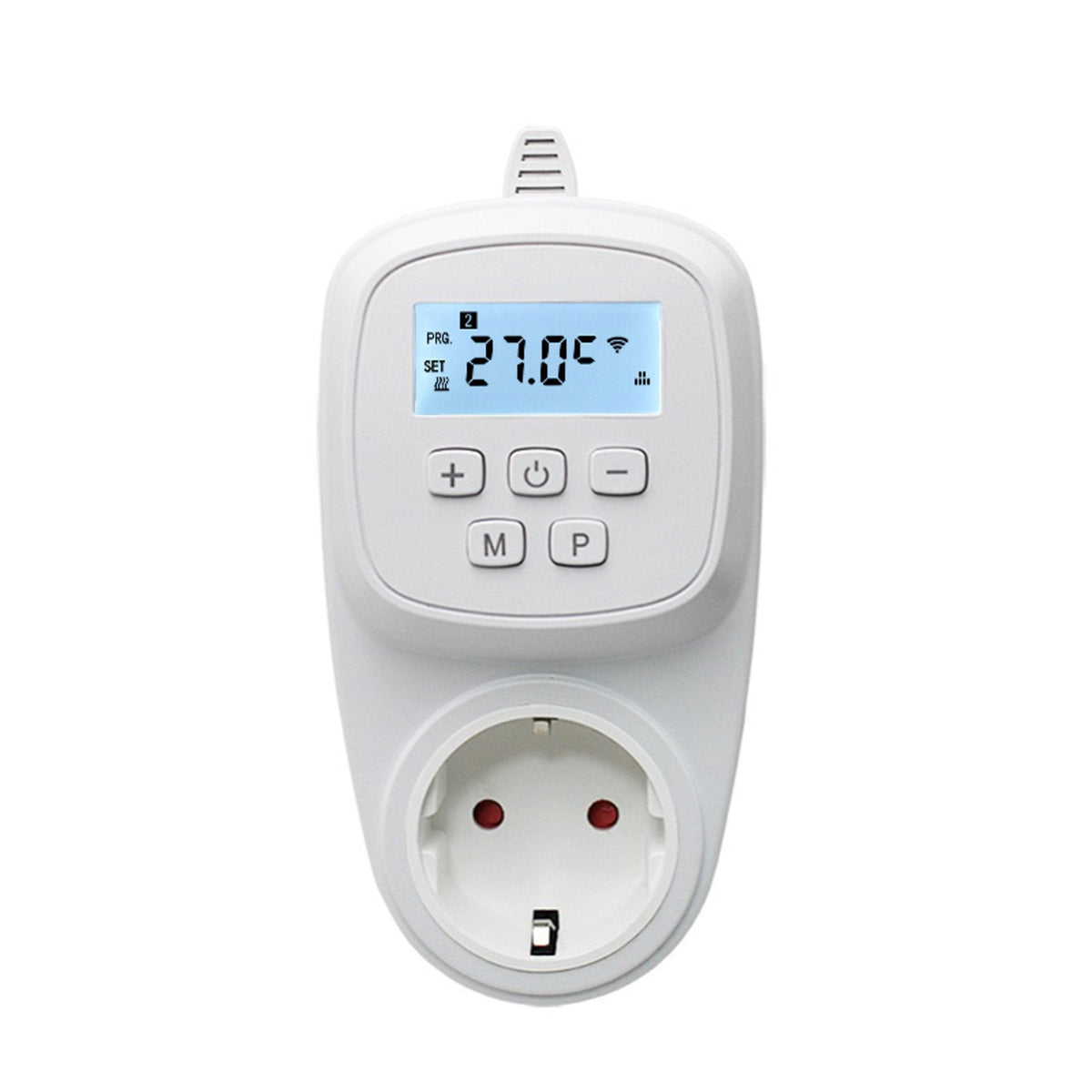 Programmierbares Steckdosenthermostat für Elektroheizungen
