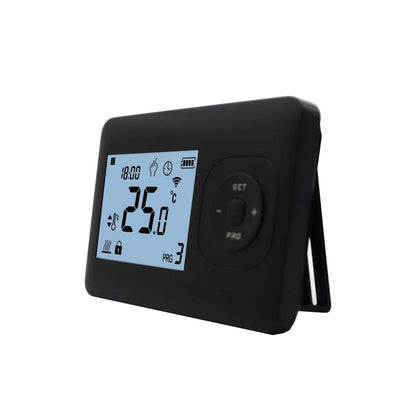 QH Wifi Basic programmierbares kabelloses Thermostat, schwarz
