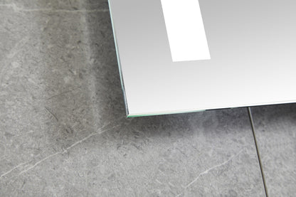 Spiegel 60 x 120 cm rahmenlos, integrierte LED-Beleuchtung und Antibeschlag-Funktion