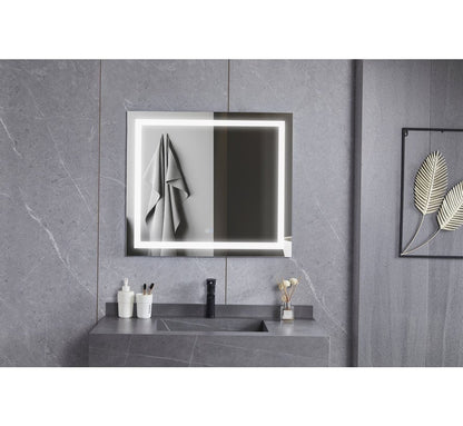 Spiegel 70 x 50 cm ohne Rahmen, LED