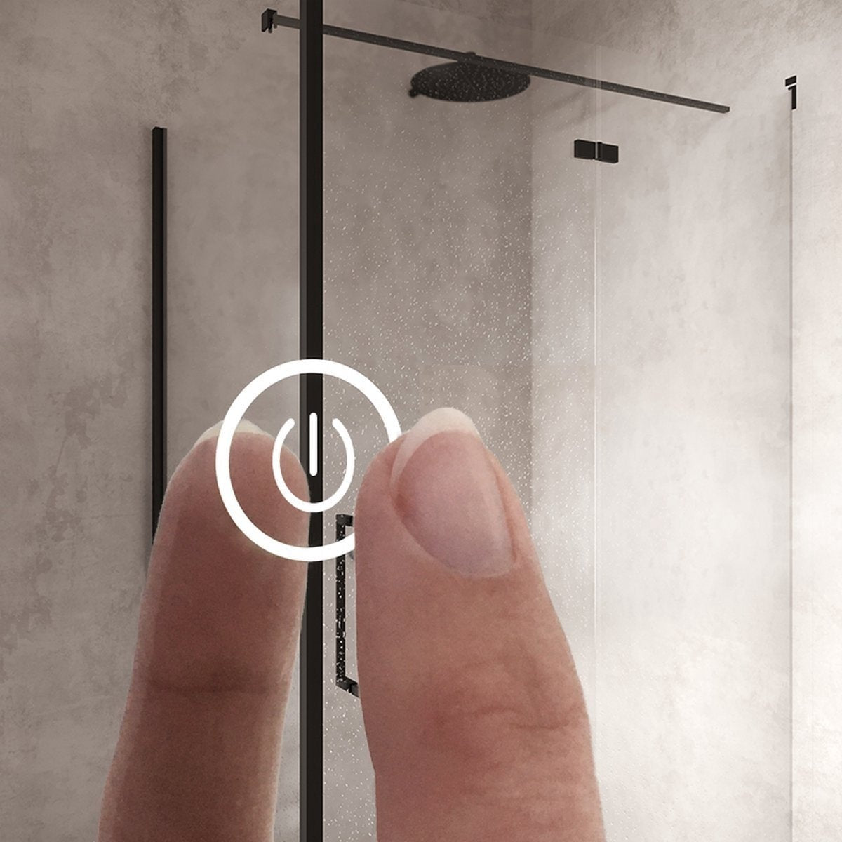 Halbovaler LED-Spiegel 50 x 100 cm
