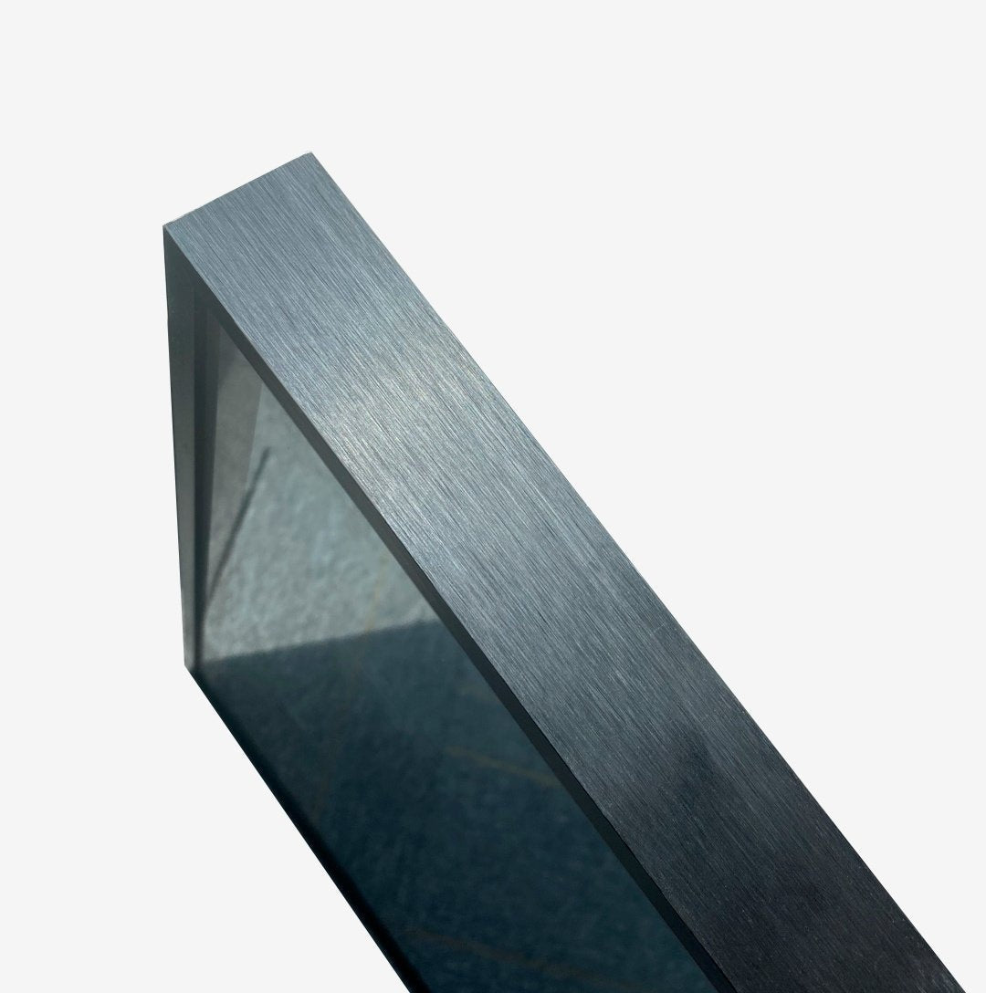 Spiegel mit schwarzem Rahmen, LED, Antibeschlag-Funktion, 75 x 125 cm
