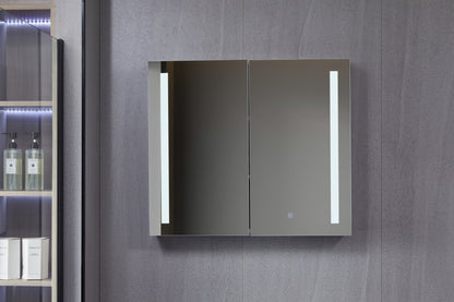 Spiegelschrank mit LED-Beleuchtung 80 (B) x 70 cm (H)
