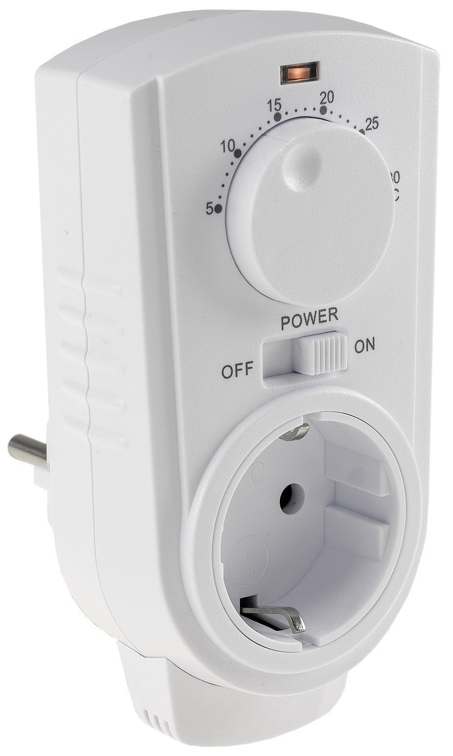 Einfaches Steckdosenthermostat mit Drehregler