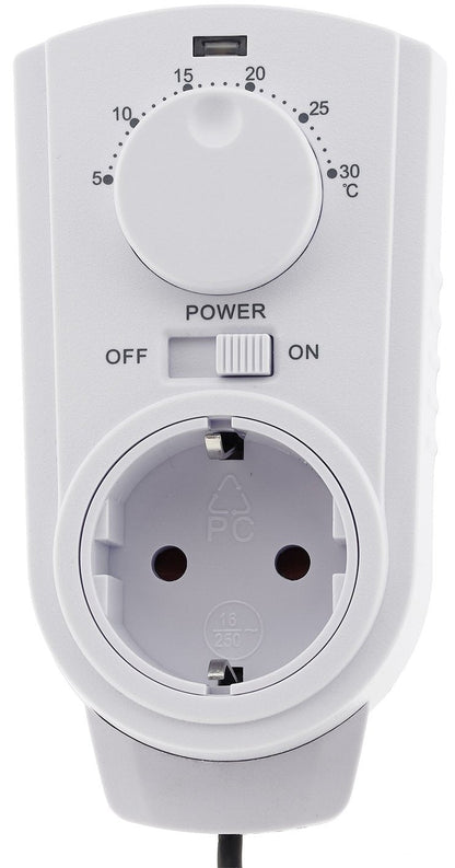 Einfaches Steckdosenthermostat mit Sensor