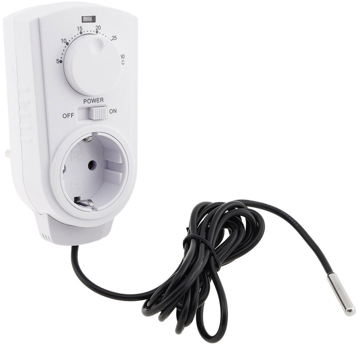Einfaches Steckdosenthermostat mit Sensor