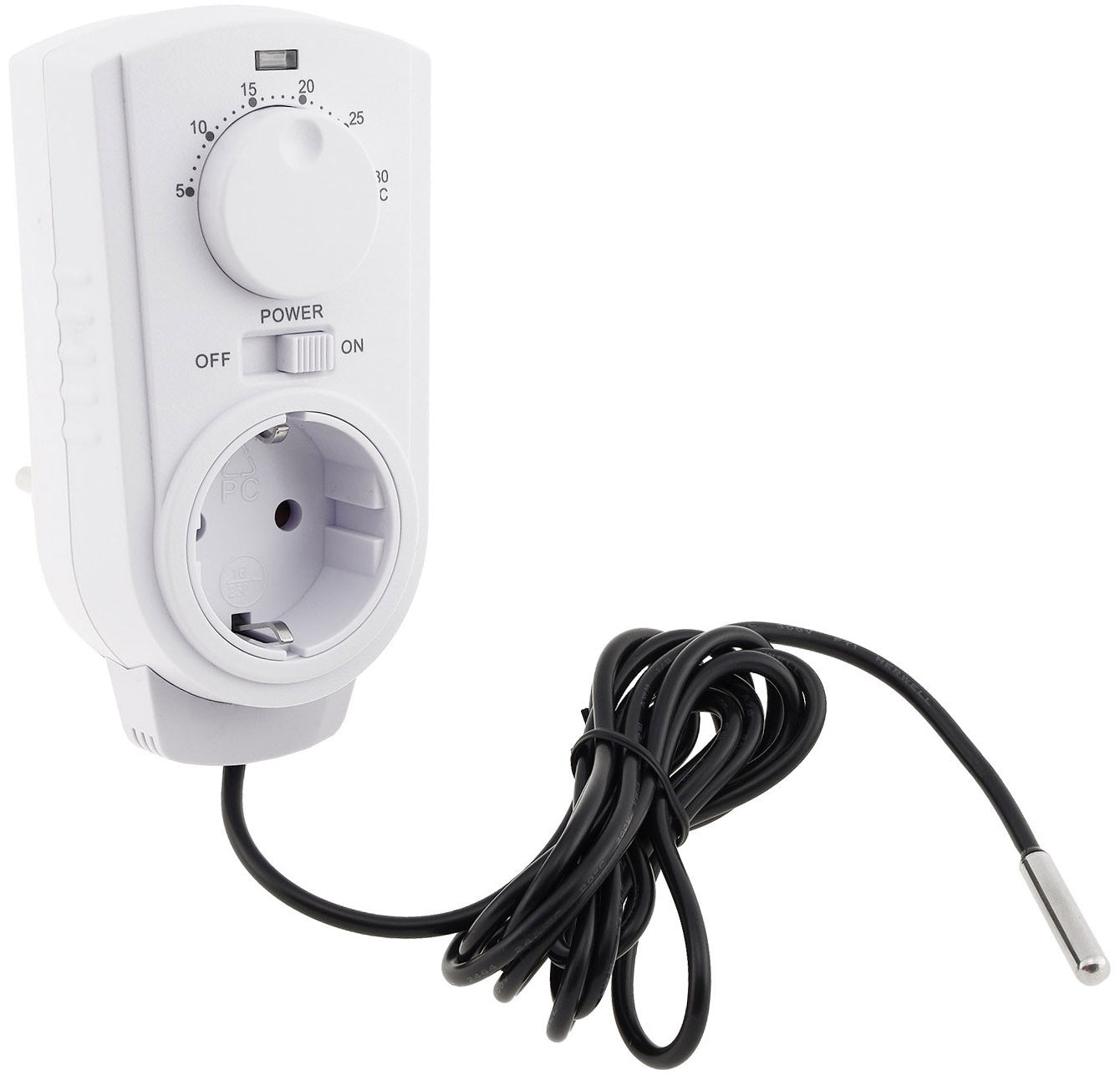 Einfaches Steckdosenthermostat mit Sensor