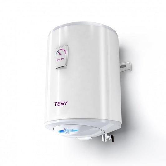 Tesy Elektrischer Warmwasserspeicher 80 Liter, breites Modell, Bi-Light
