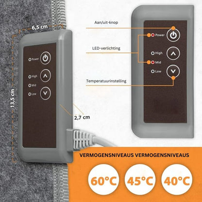 Mobiles klappbares Infrarotpaneel mit 3 Wärmestufen - 165 W
