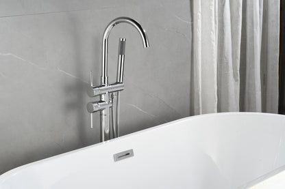 Standarmatur für Badewanne - mit Handbrause - Chrom