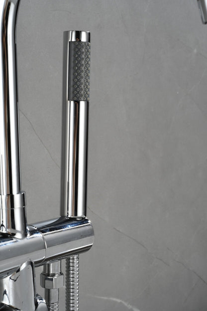 Standarmatur für Badewanne - mit Handbrause - Chrom