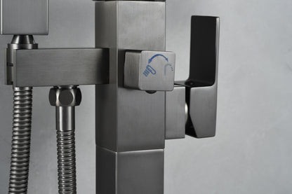 Standarmatur für Badewanne - mit Handbrause - Chrom