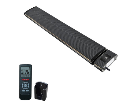 Infrarot-Terrassenheizung Wifi Schwarz mit 1.800 - 2.400 Watt