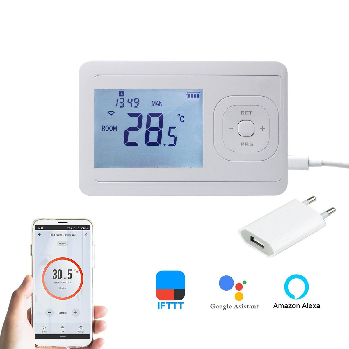 Intelligenter Thermostat Wifi V3 lose